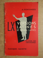 A. Fontanier - 60 versions latines et themes d'imitation