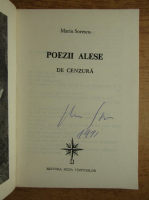 Marin Sorescu - Poezii alese de cenzura (cu autograful autorului)