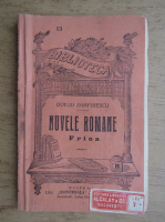 Duliu Zamfirescu - Nuvele romane. Frica (1930)