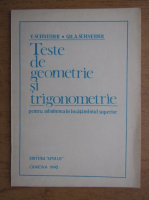 V. Schneider - Teste de geometrie si trigonometrie