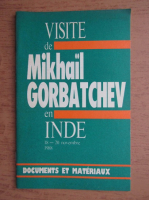 Visite de Mikhail Gorbatchev en INDE 18-20 novembre 1988