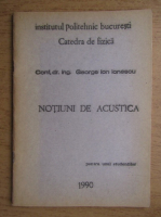 George Ion Ionescu - Notiuni de acustica