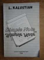L. Kalustian - Simple note din simple note