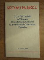 Nicolae Ceausescu - Cuvantare la Plenara Comitetului Central al Partidului Comunist Roman