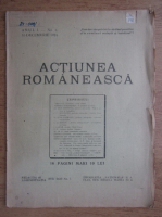 Actiunea romaneasca, anul I, no. 4, 15 decembrie 1924