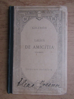 Anticariat: Cicerone - Laelius de amicitia (1930)
