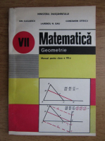 Ion Cuculescu - Matametica, manual pentru clasa a VII-a, geometrie, 1993