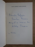 Nichita Stanescu - Cartea de recitire (cu autograful autorului, 1972)