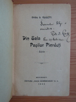 Radu D. Rosetti - Din sala pasilor pierduti (cu autograful autorului, 1922)