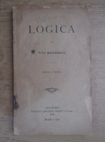 Titu Maiorescu - Logica (1898)