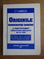 D. V. Barnoschi - Originile democratiei romane