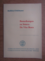 Hellfried Dahlmann - Bemerkungen zu Seneca, De Vita Beata