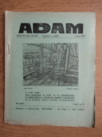 Revista Adam, fondator I. Ludo, anul IX, nr. 101-102, 1 iunie 1937