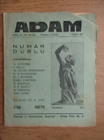 Revista Adam, fondator I. Ludo, anul IX, nr. 105-106, 1 august 1937
