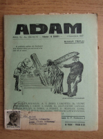 Revista Adam, fondator I. Ludo, anul IX, nr. 109-110-111, 1 decembrie 1937