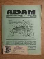 Revista Adam, fondator I. Ludo, anul X, nr. 116, 15 februarie 1938