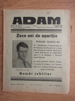 Revista Adam, fondator I. Ludo, anul XI, nr. 132, 1 ianuarie 1939