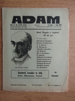 Revista Adam, fondator I. Ludo, anul XI, nr. 141-142, 15 iunie, 1 iulie 1939