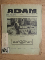 Revista Adam, fondator I. Ludo, anul XI, nr. 148-149, 1 noiembrie, 1 decembrie 1939