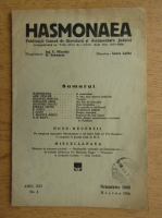 Revista Hasmonaea, anul XXI, nr. 4, octombrie 1939