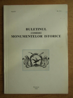 Buletinul Comisiei Monumentelor Istorice, anul  IV, nr. 3-4, 1993