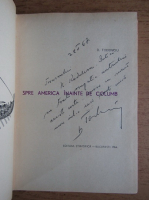 D. Todericiu - Spre America inainte de Columb (cu autograful autorului)