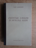 Karl Liebknecht - Cuvantari, scrisori si articole alese