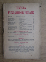 Revista Fundatiei Regale, Anul X, nr. 9, 1943