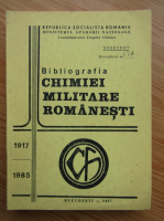 Bibliografia chimiei militare romanesti