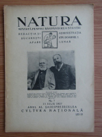 Revista Natura, nr. 7, iulie 1927
