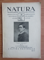 Revista Natura, nr. 8, octombrie 1927