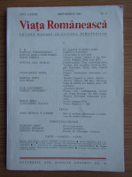 Revista Viata Romaneasca,  nr. 9, septembrie 1987