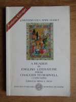 A reader in english literature from Chaucer to Marvell