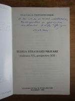 Constantin Onisor - Teoria strategiei militare (cu autograful autorului)