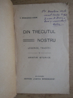 Constantin Radulescu Codin - Din trecutul nostru (cu autograful autorului, 1930)