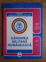 Gandirea militara romaneasca, anul IX, nr. 1, 1998
