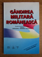 Gandirea militara romaneasca, anul IX, nr. 2, 1998