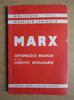 Karl Marx - Optsprezece Brumar al lui Ludovic Bonaparte