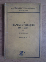 Max Born - Die Relativitatstheorie Einsteins (1921)