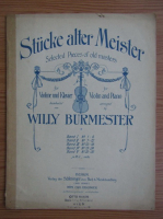 Selected pieces of old masters. Willy Burmester