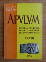 Acta Musei Apulensis. Apulum. Arheologie, istorie, etnografie (volumul 33)