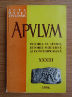 Acta Mvsei Apulensis. Apulum. Arheologie, istorie, etnografie (volumul 33)