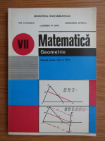 Ion Cuculescu - Matematica. Geometrie, manual pentru clasa a VII-a (1995/0