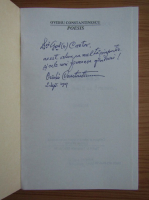 Ovidiu Constantinescu - Poesis. Triumf al iubirii de Frumos, sonete (cu autograful autorului)