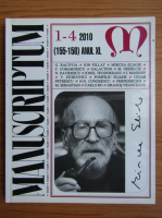 Revista Manuscriptum, nr. 1-4 (155-158), anul XL, 2010