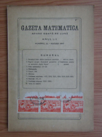 Gazeta Matematica, anul LII, nr. 12, august 1947