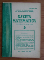Gazeta Matematica, anul LXXXVIII, nr. 5, mai 1983