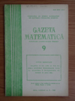 Gazeta Matematica, anul LXXXVIII, nr. 9, septembrie 1983