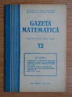 Gazeta Matematica, Seria B, anul LXXXIII, nr. 12, 1978