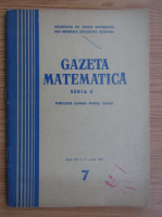 Gazeta Matematica, Seria B, anul XX, nr. 7, iulie 1969